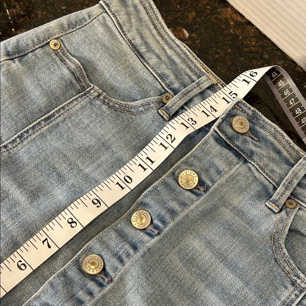 2018 American Eagle Button-Front Denim Skirt - image 8